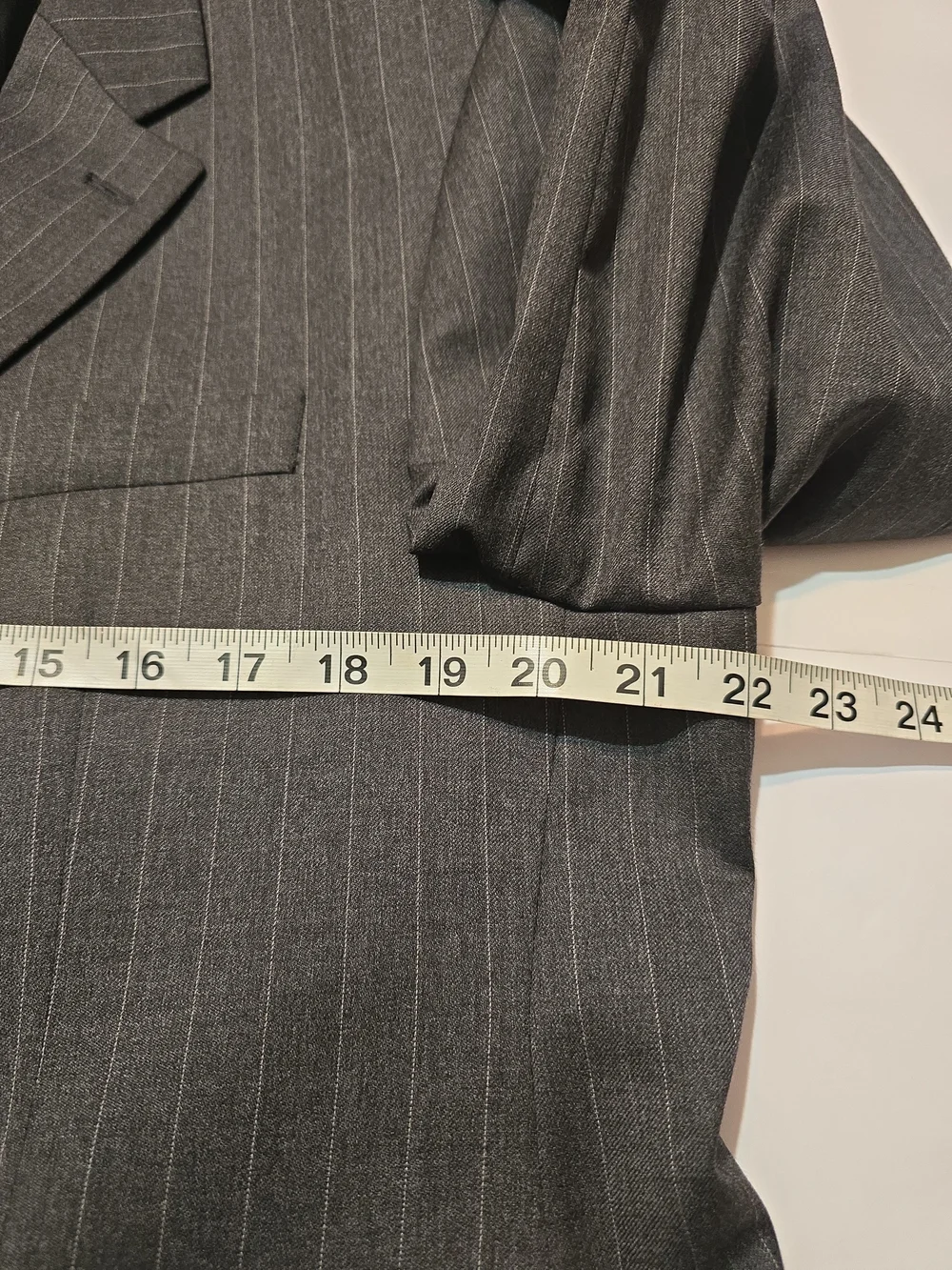 Lauren Ralph Lauren Men's Charcoal Pinstripe 2 Pcs Suit Set - Jacket & Pants